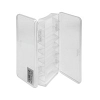 Silver Wave - Pesca Caja Señuelos 19X8X2,5Cms Transparente 14 Compartimen.