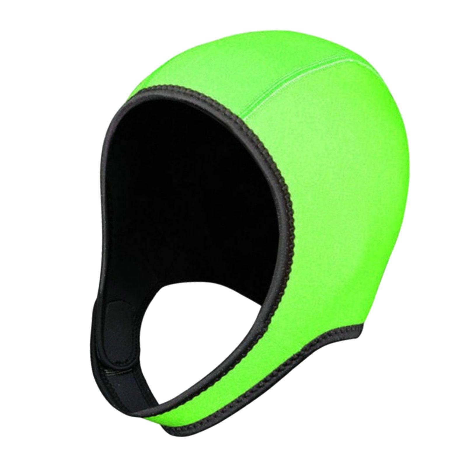 Ioensy - Capucha De Buceo Gorro De Neopreno Capucha De Traje De Neopreno Adulto Para Canoa Kayak Vela Verde Fluorescente