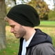 thumbnail image 3 of Gorro unisex slouchy algodón texturado verde, 3 of 4