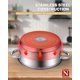 thumbnail image 5 of Stockpot Cook N Home de acero inoxidable de 16 cuartos de galón con tapa, 5 of 7