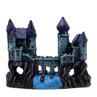 Magideal - Decoración De Castillo De Resina Para Acuario, Adorno De Castillo Para Pecera, Accesorios De Decoración De Pecera Con Castillo Antiguo Para Peces Bett Estilo B