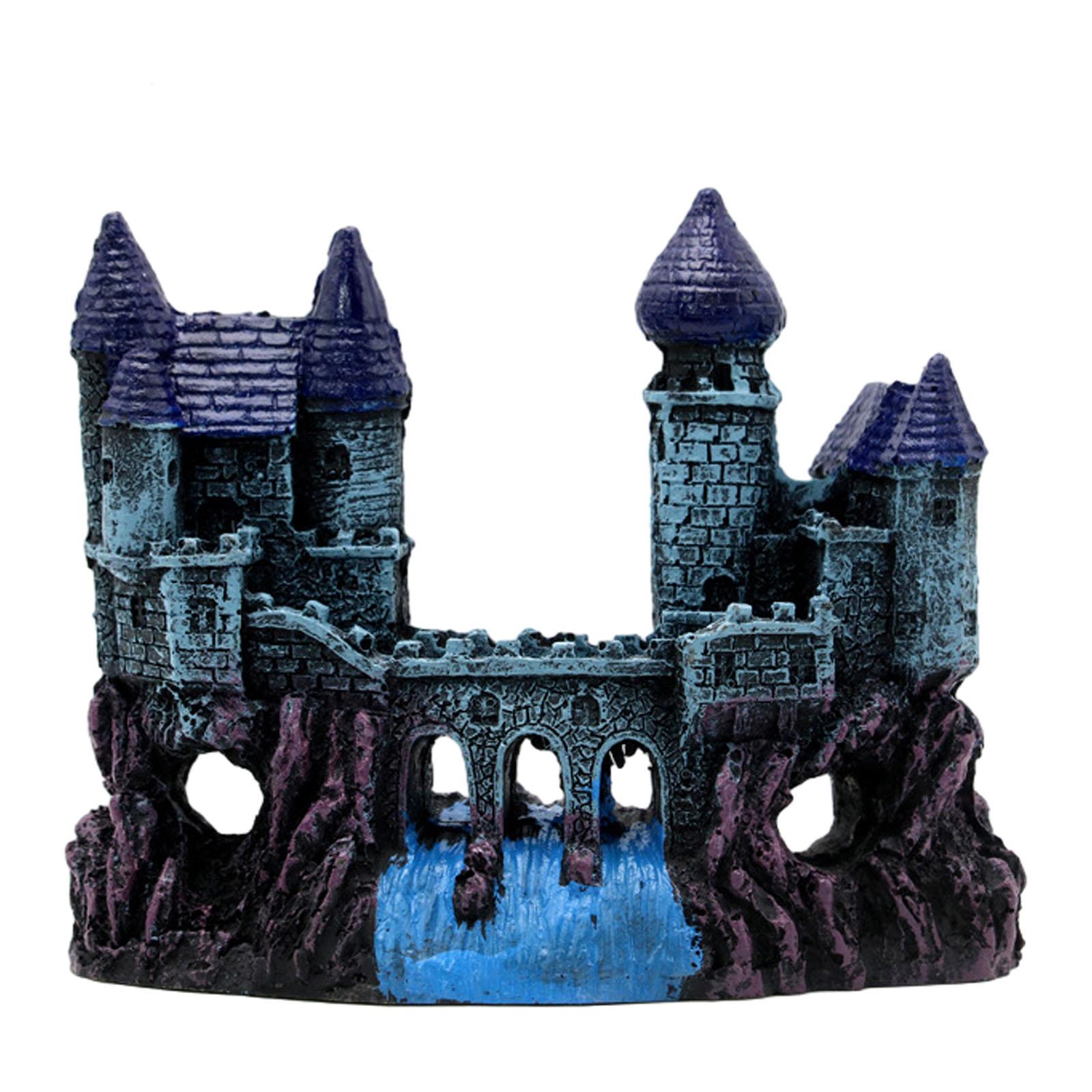Magideal - Decoración De Castillo De Resina Para Acuario, Adorno De Castillo Para Pecera, Accesorios De Decoración De Pecera Con Castillo Antiguo Para Peces Bett Estilo B