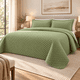 thumbnail image 3 of Cubrecama Verano Quilt Deluxe Super King 270x260 Cm Reversible 2 Fundas Oliva, 3 of 3