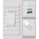 thumbnail image 5 of Panel de fieltro Toptople 33 cm × 5 cm – Pack de 8, blanco, 5 of 7