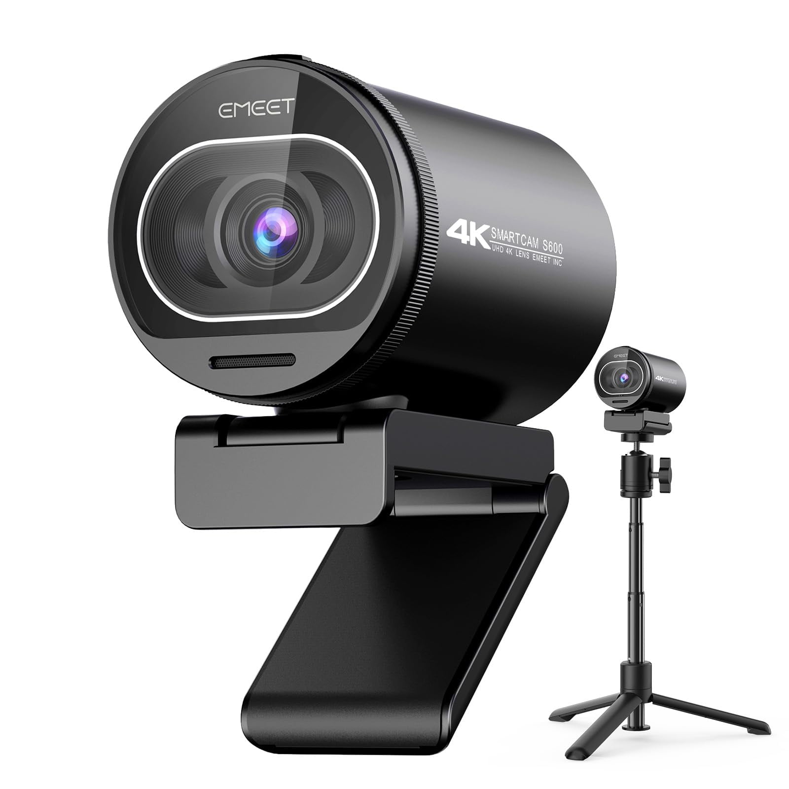Cámara Web Emeet S600 4k Con Trípode Para Streaming Con Sensor Sony