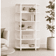 thumbnail image 3 of Biblioteca "Siete Tazas" Estantería de Madera con Barrotes - Blanco - 80x35x180 cm, 3 of 3