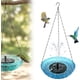 thumbnail image 1 of Baño pájaros solar colgante 2026 exterior comedero fauna bomba cuenco, 1 of 8