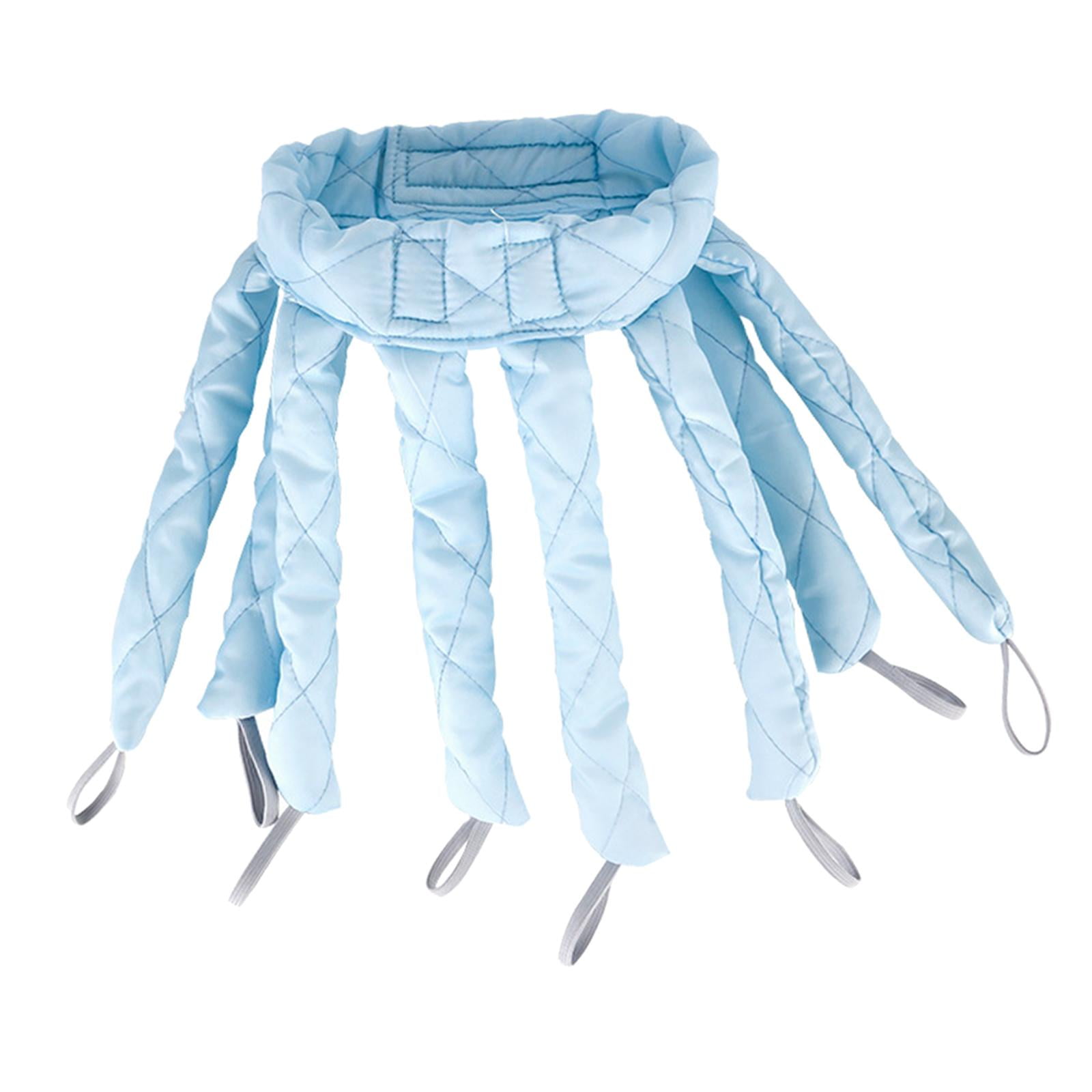 Magideal - Rizadores De Cabello Sin Calor Herramienta Para Peinar El Cabello Rizos Durante Sin Varilla Rizadora De Calor Rizadores Perezosos Varita , Azul Para Cabello Corto