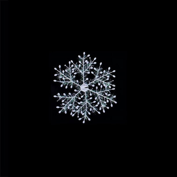 12pcs, Christmas Snowflake Ornament Xmas Tree Decoration For Home White Snowflakes Winter Party Decor, Home Decor, Room Decor, Scene Decor, Christmas Decorations