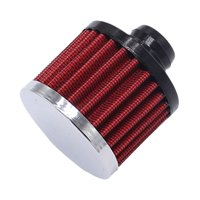 Ioensy - Respiradero Con Tapa De Válvula De 2"" De Alto, Filtro De Flujo Adicional, Respiradero Con Filtro De Aire Pequeño Rojo