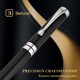 thumbnail image 2 of Pluma rollerball BEILUNER 14 cm Negro con detalle plateado, 2 of 8