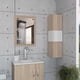 thumbnail image 1 of Mueble De Baño Parte 1 Y 2 + Muro + Espejo Rovere/Blanco, 1 of 10