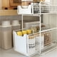 thumbnail image 3 of Organizador cesta de cocina y baño 2 niveles blanco, 3 of 5