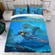 thumbnail image 4 of Subnautica Conjunto de sábanas temático, trío de piezas, cómodo y amigable con la piel, diseño único, regalo de decoración para el hogar para familiares, amigos y fans,173cm *218cm, 4 of 6