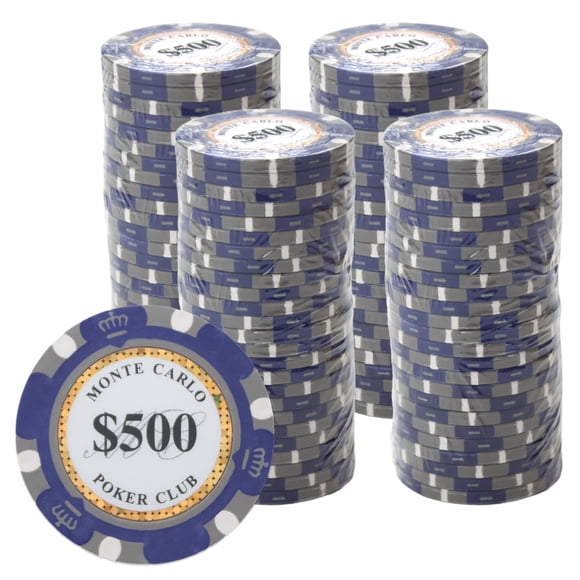 Fichas De Póker Monte Carlo De 14 G (paquete De 100) De Arcilla