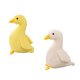 thumbnail image 4 of 2 Uds., Mu?eco De Pato De Peluche Infantil, Decoración De 30cm, Blanco, 30cm, Amarillo, 4 of 5