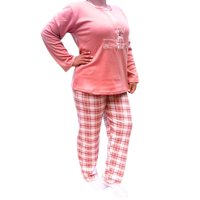 Likeshop - Pijama Mujer Franela Invierno Manga Larga Diseños 538