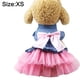 thumbnail image 2 of Ropa para perros, chaleco para cachorros, faldas vaqueras, vestido de gasa rosa, talla XS, 2 of 5