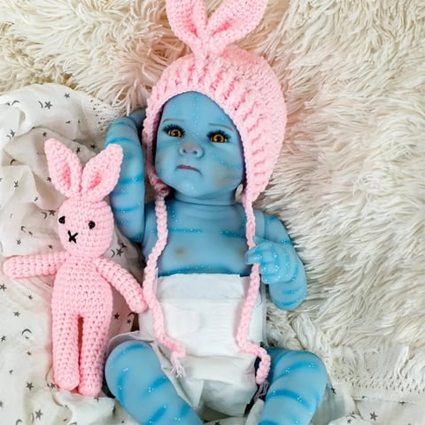 D&M - Muñeca Reborn De 50 Cm, Tono De Piel Avatar, Niña