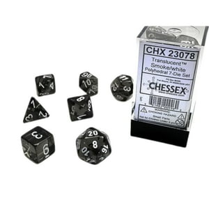 Chessex - Set 7 Dados Rol Translúcidos - Variedades