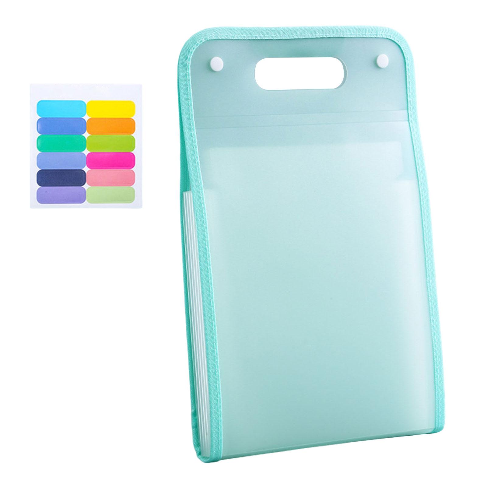 Ioensy - Carpeta De Archivos Expandible Portátil, Organizador De Papel Accesorio, Ligero, 36X24Cm, Verde