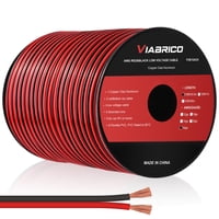 Cable Viabrico, Calibre 16, 100 Pies, 2 Conductores, Rojo Y Negro, 12 V/24 V Dc
