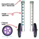 thumbnail image 2 of Kit de ruedas Walker Top Glides TG0071 con ruedas deportivas de 5 pulgadas, 2 of 7