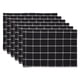 thumbnail image 1 of Juego de manteles individuales DII Basic Collection Black Check, 6 piezas, algodón, 1 of 7