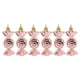 thumbnail image 1 of 6 Piezas De Adornos Para árboles De Navidad, Adornos De Caramelo Para Vacaciones, Año Nuevo, Oro Rosa., 1 of 5