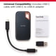 thumbnail image 3 of Disco Duro Extreme 4TB SSD 1050MB/s Read 1000MB/s Sandisk, 3 of 6