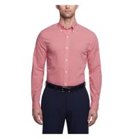 Camisa De Vestir Tommy Hilfiger, Ajustada, A Cuadros Vichy, No Planchados, Para Hombre