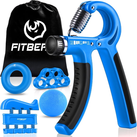 Kit de entrenamiento Hand Grip Strengener FitBeast (paquete de 5), color azul claro