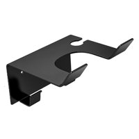 Ioensy - Soporte De Acero Inoxidable Para Secador De Pelo, Estante De Almacenamiento Para Pared, Baño, Peluquería, Color Negro