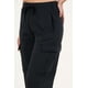 thumbnail image 2 of Pantalon Franela Cargo Wide Leg Negro Vw4726 Mujer, 2 of 3