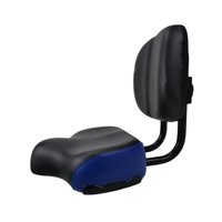 Ioensy - Asiento De Bicicleta Sillín Transpirable Ancho Sillín De Bicicleta Grande Para Ciclismo Mujer Azul