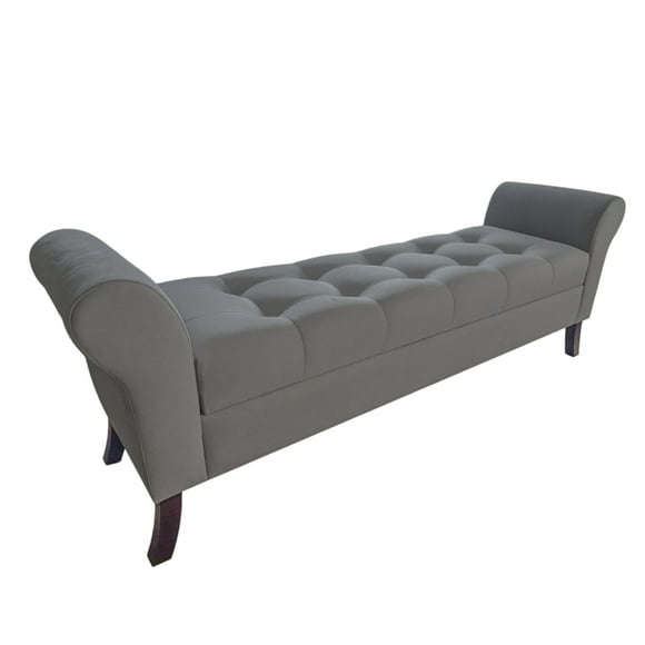 Banqueta Baul Tucson King Color Gris