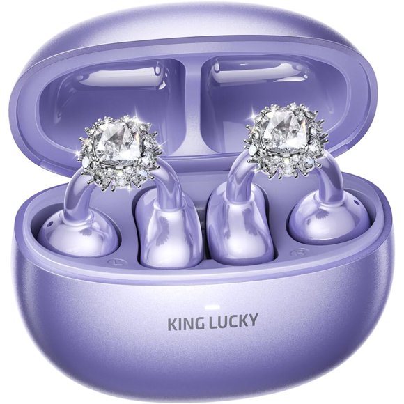 Audífonos Kinglucky A8 ClipOn Bluetooth 5.4 Cristal