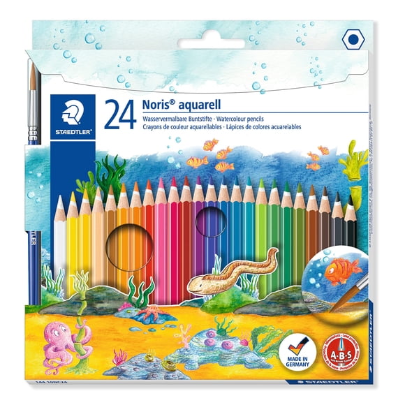 Lápices de acuarela STAEDTLER Noris Club Aquarell, paquete de 24