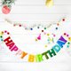 thumbnail image 4 of Guirnalda LAIPIAOSD Feliz Cumpleaños Arcoíris 2 m de Fieltro, 4 of 8
