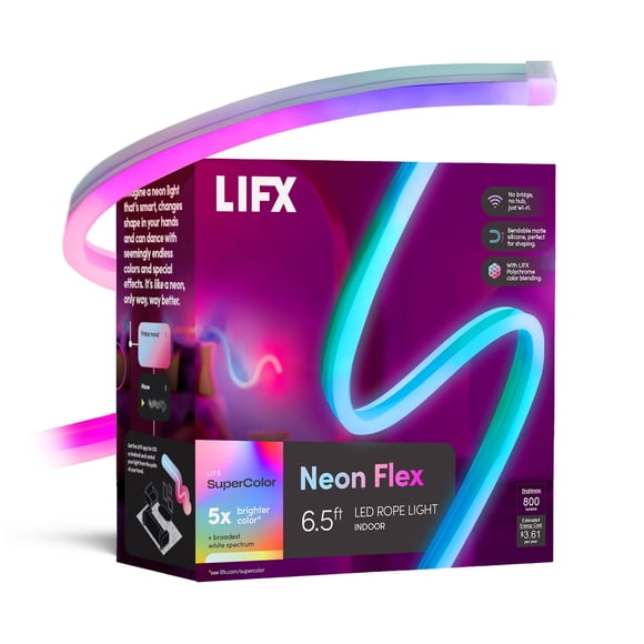 Lámpara LED LED Neon Flex LIFX para interiores, 2 m