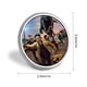 thumbnail image 2 of Jurassic World: Teoría del caos-Theme Round Button Badge: Premium Metal Construction, Ideal for High-End Events 2.8 cm, 2 of 6
