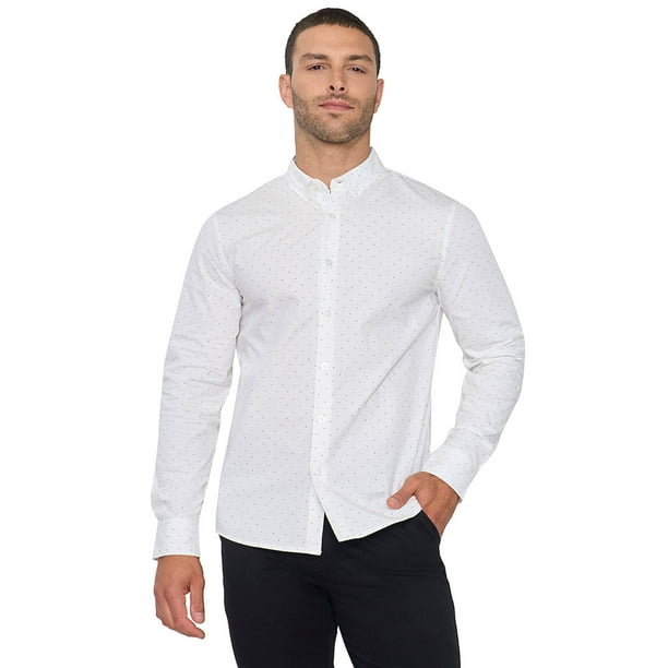 Camisa Hombre Miniprint Blanco Corona