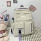 thumbnail image 2 of New Kids Backpacks Solid Soft Large capacity Canvas School Bag for Middle and High School Students Boy Girls Book Bag, 2 of 3