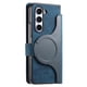 thumbnail image 1 of Funda Billetera Magnética para Samsung Galaxy Z Fold 5 Soporte Tarjetas Desmontable Azul, 1 of 6
