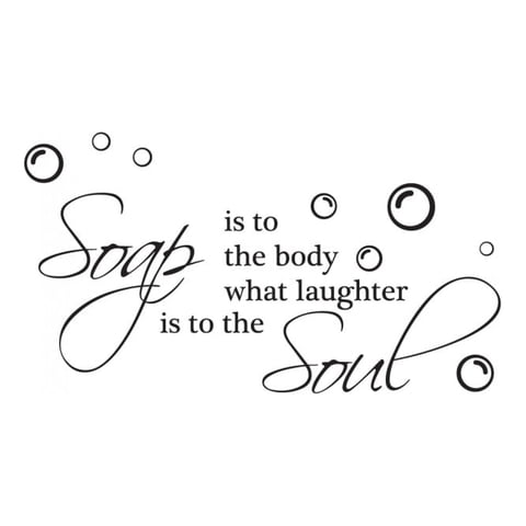 Rienda Libre Graphics - Decomural Soap Is To The Body Bathroom Ws-41015