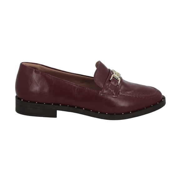 Mocasin Mujer Burdeo/Dorado Antonella Police