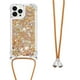 thumbnail image 1 of Funda FOXDOCK para iPhone 14 Pro con Cuerda Ajustable, Brillo Líquido, Protección Antigolpes y Lente – Ideal para Regalo, 1 of 6