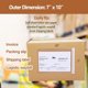 thumbnail image 2 of BEUYI 2.5 Mil Premium 7 x 10 in Clear Adhesive Shipping Label Pouches, 100 unidades, 2 of 3