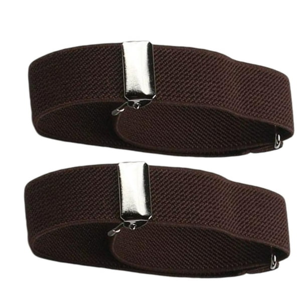 Brazalete elástico para mujer y hombre, brazalete de 2 cm, gemelos para camisa