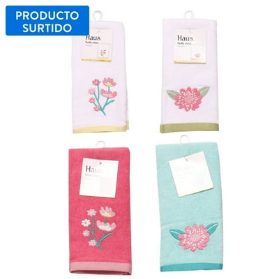 Toalla Visita 30X45 Cm 100% Algodón, Producto Surtido 1 Un Haus